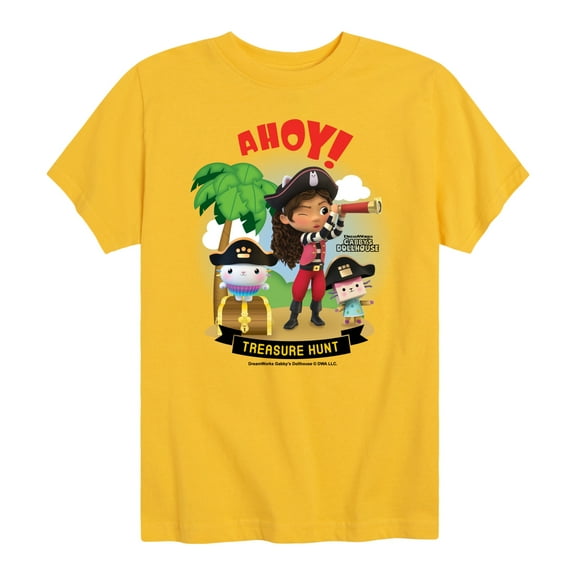 Gabby'S Dollhouse - Ahoy Treasure Hunt - Youth Short Sleeve Graphic T-Shirt