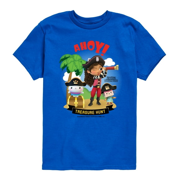 Gabby'S Dollhouse - Ahoy Treasure Hunt - Youth Short Sleeve Graphic T-Shirt