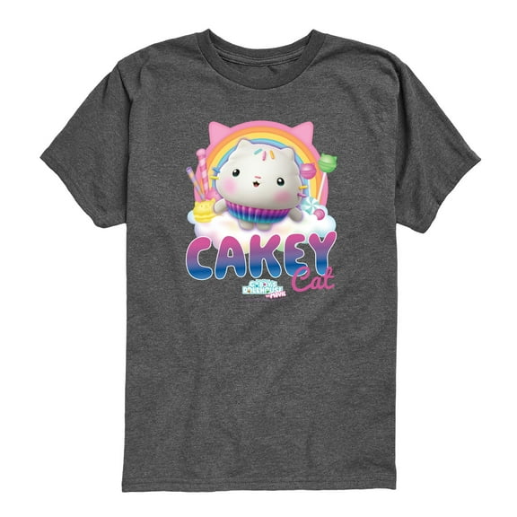Gabby'S Dollhouse - Cakey Cat Tee - Youth Short Sleeve Graphic T-Shirt