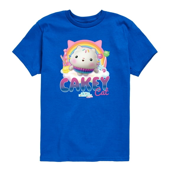 Gabby'S Dollhouse - Cakey Cat Tee - Youth Short Sleeve Graphic T-Shirt