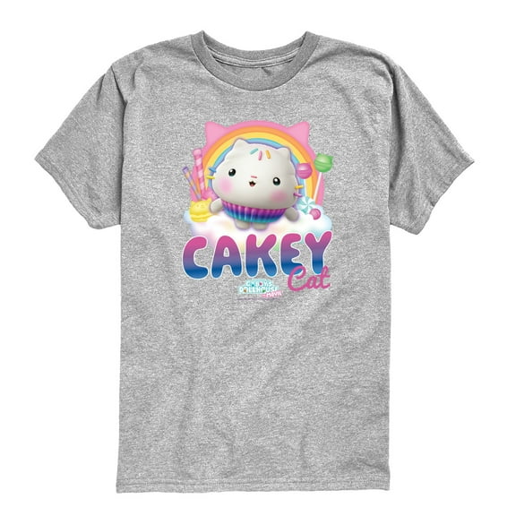 Gabby'S Dollhouse - Cakey Cat Tee - Youth Short Sleeve Graphic T-Shirt