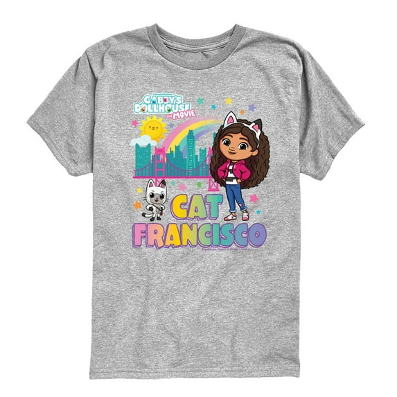 Gabby's Dollhouse - Cat Francisco - Youth Boys Short Sleeve Graphic T-Shirt