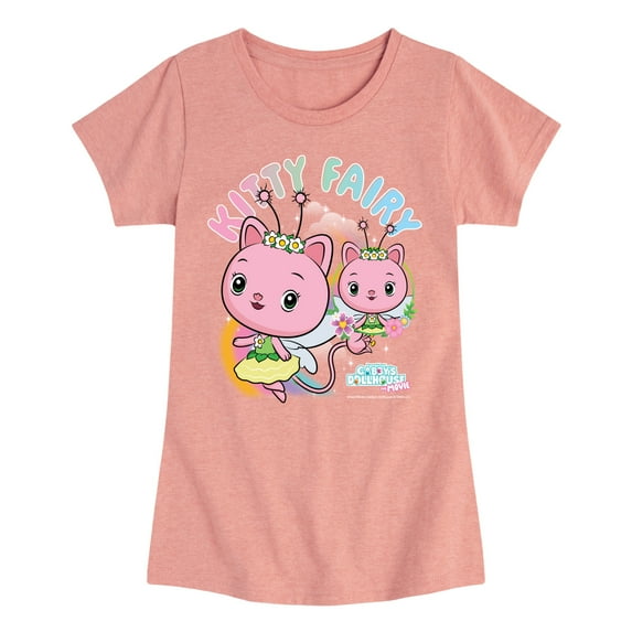 Gabby'S Dollhouse - Kitty Fairy Tee - Youth Girls Short Sleeve T-Shirt