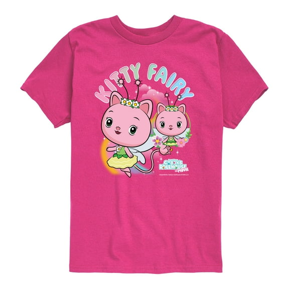 Gabby's Dollhouse - Kitty Fairy Tee - Youth Boys Short Sleeve Graphic T-Shirt