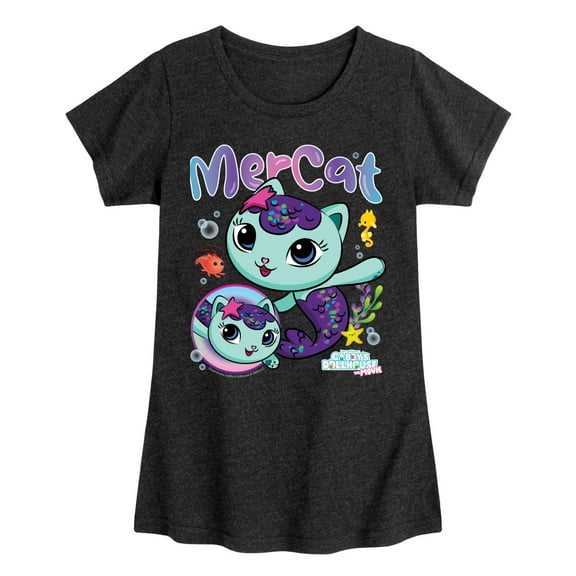 Gabby'S Dollhouse - Mercat Tee - Youth Girls Short Sleeve T-Shirt