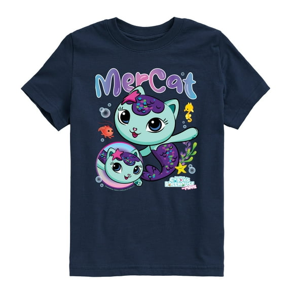 Gabby's Dollhouse - Mercat Tee - Youth Boys Short Sleeve Graphic T-Shirt