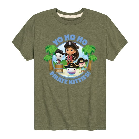 Gabby'S Dollhouse - Yo Ho Ho Pirate Kitties - Youth Short Sleeve Graphic T-Shirt