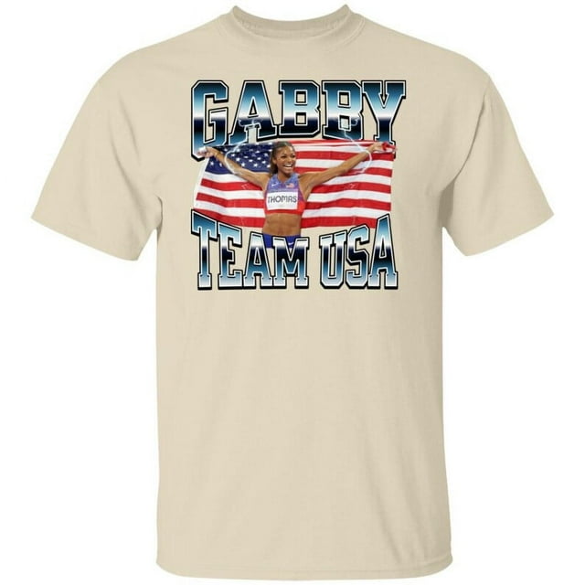 Gabby Thomas 2024 Olympic Gold Winner TShirt Celebrate Track & Field