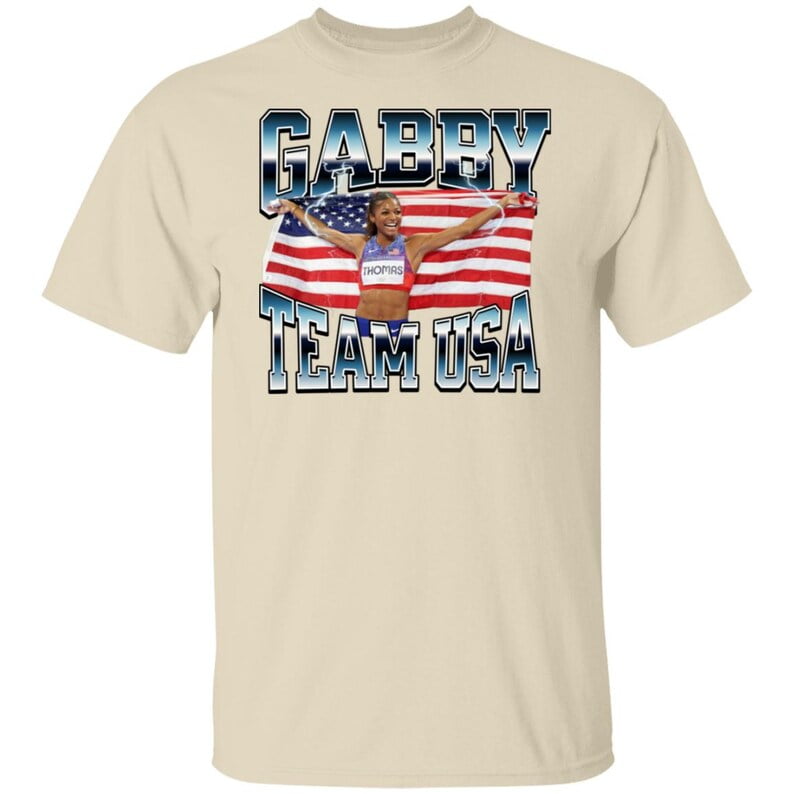 Gabby Thomas 2024 Olympic Gold Winner TShirt Celebrate Track & Field