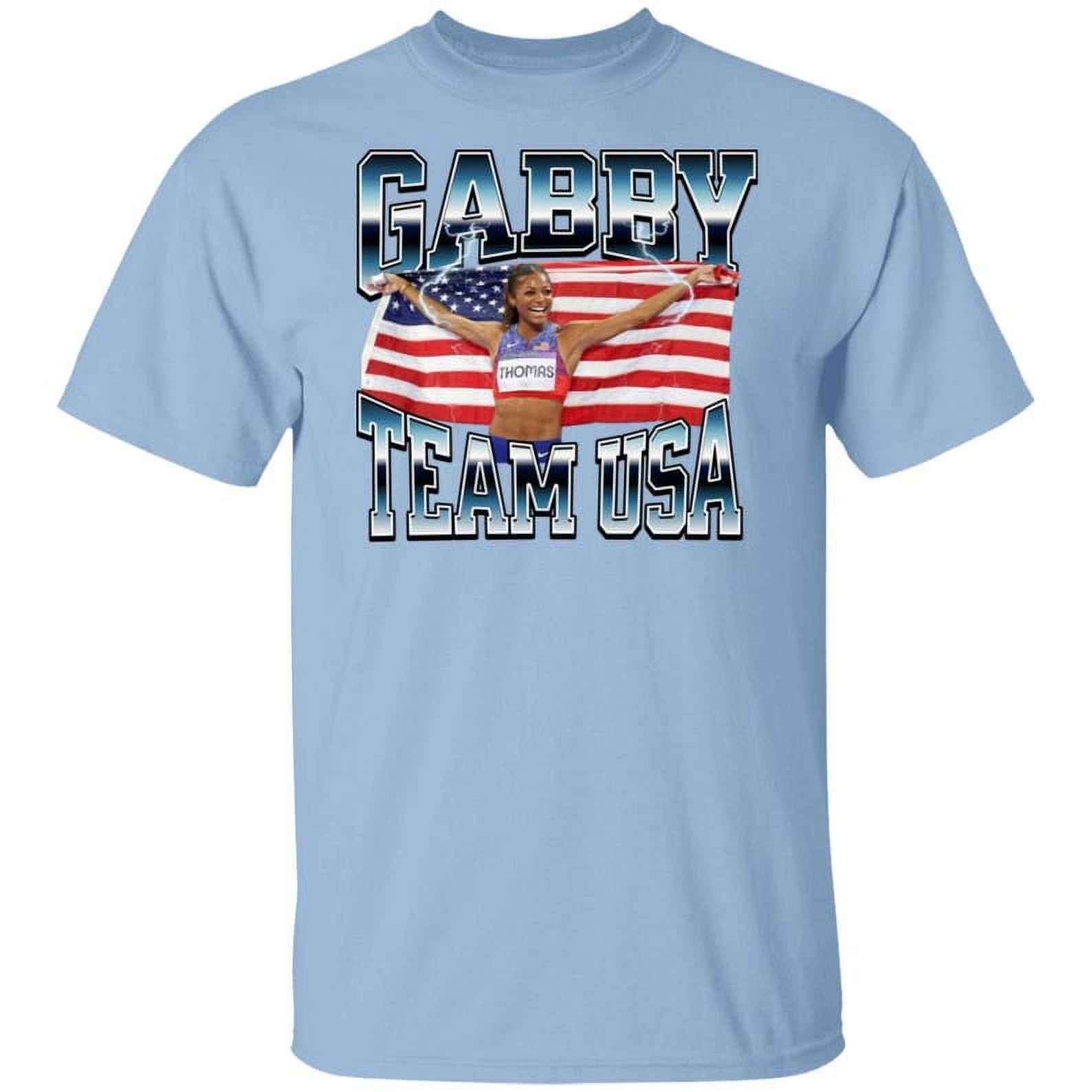 Gabby Thomas 2024 Olympic Gold Winner TShirt Celebrate Track & Field