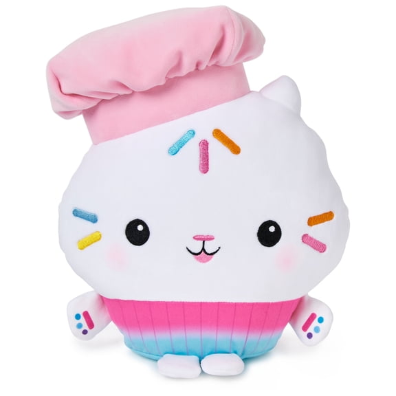 Gabbys Dollhouse, 14-inch Cakey Cat Huggable Plush