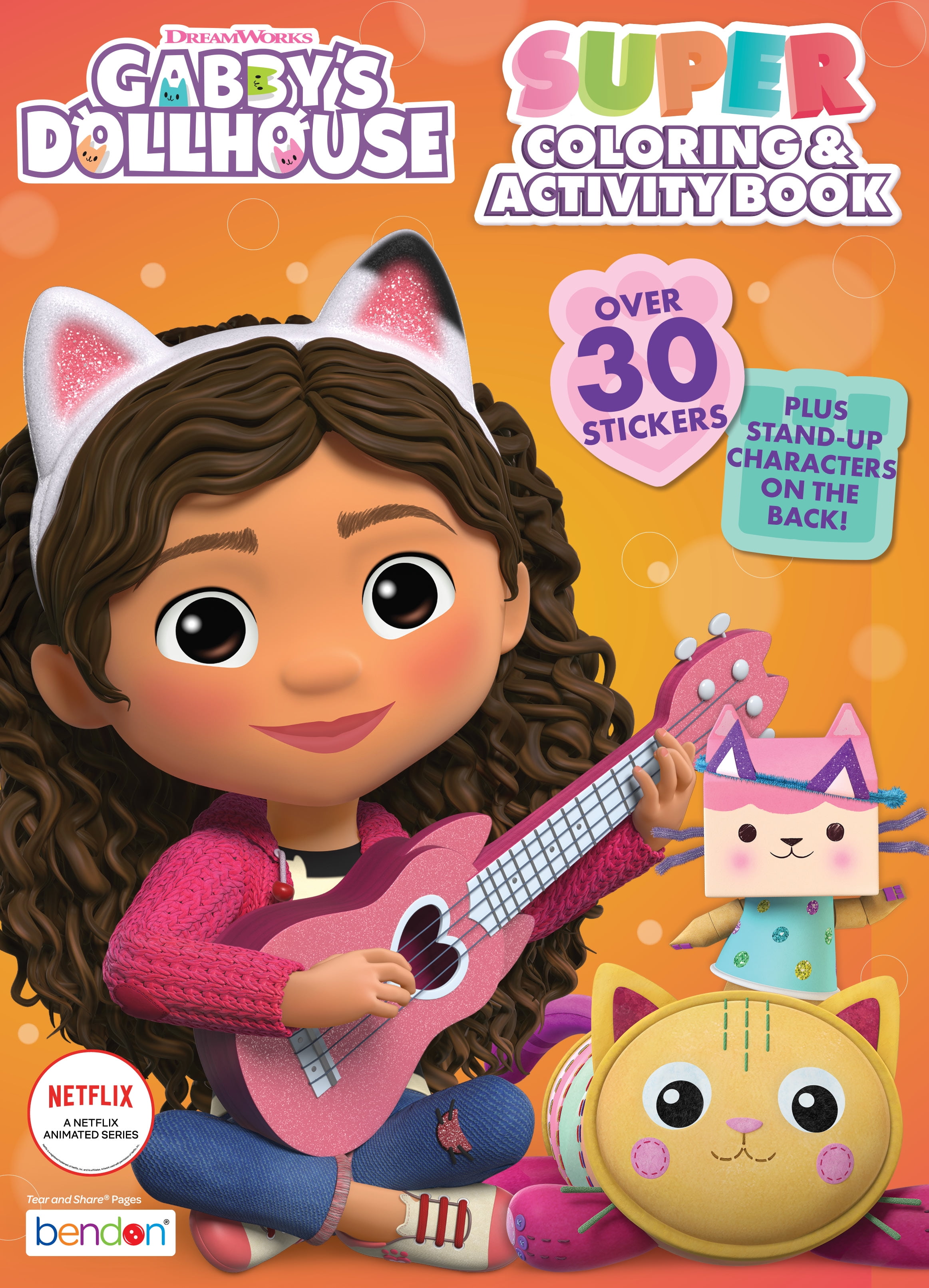 Gabbys Dollhouse Coloring book:Cartoon Coloring & Activity Book