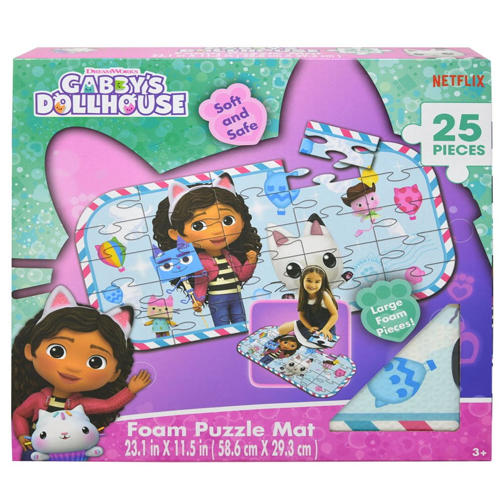 Gabby's Dollhouse 25 pc Foam Puzzle Mat