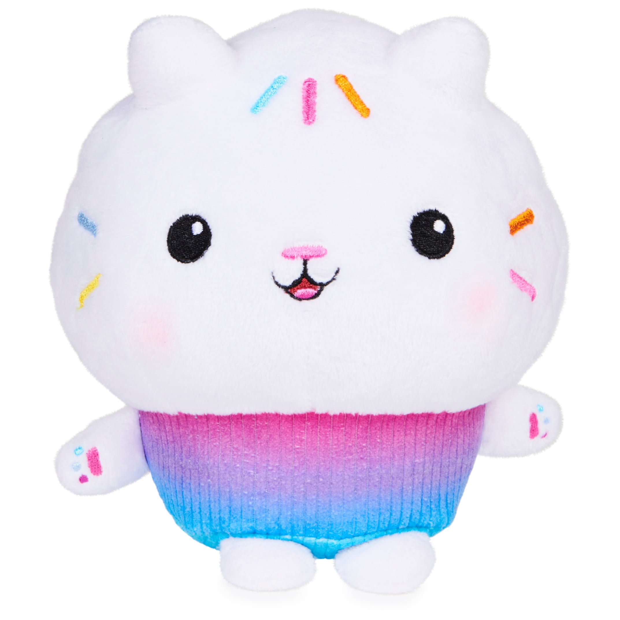 Gabbys Dollhouse, 7-inch Cakey Cat Purr-ific Plush Toy