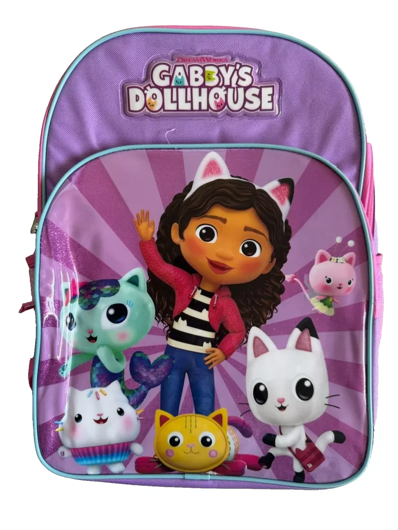 Gabby's Dollhouse Age Over 5 Women's Canvas School Backpack