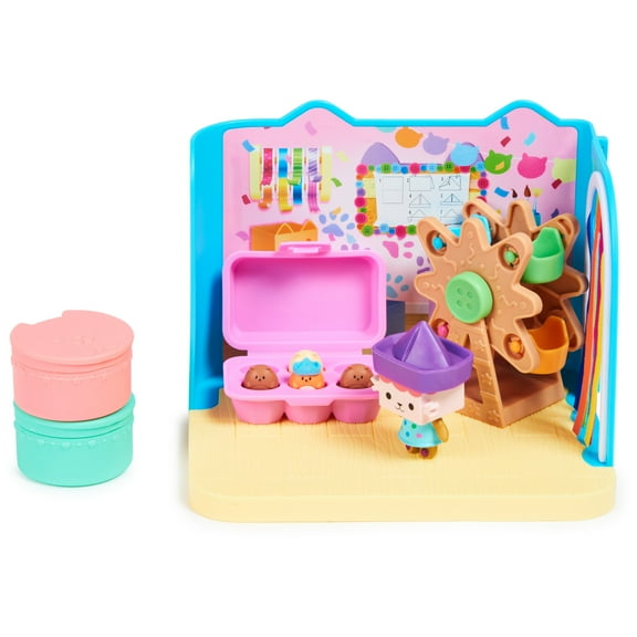 Gabby's Dollhouse, Baby Box Craft-A-Riffic Room Playset with Cat Figure