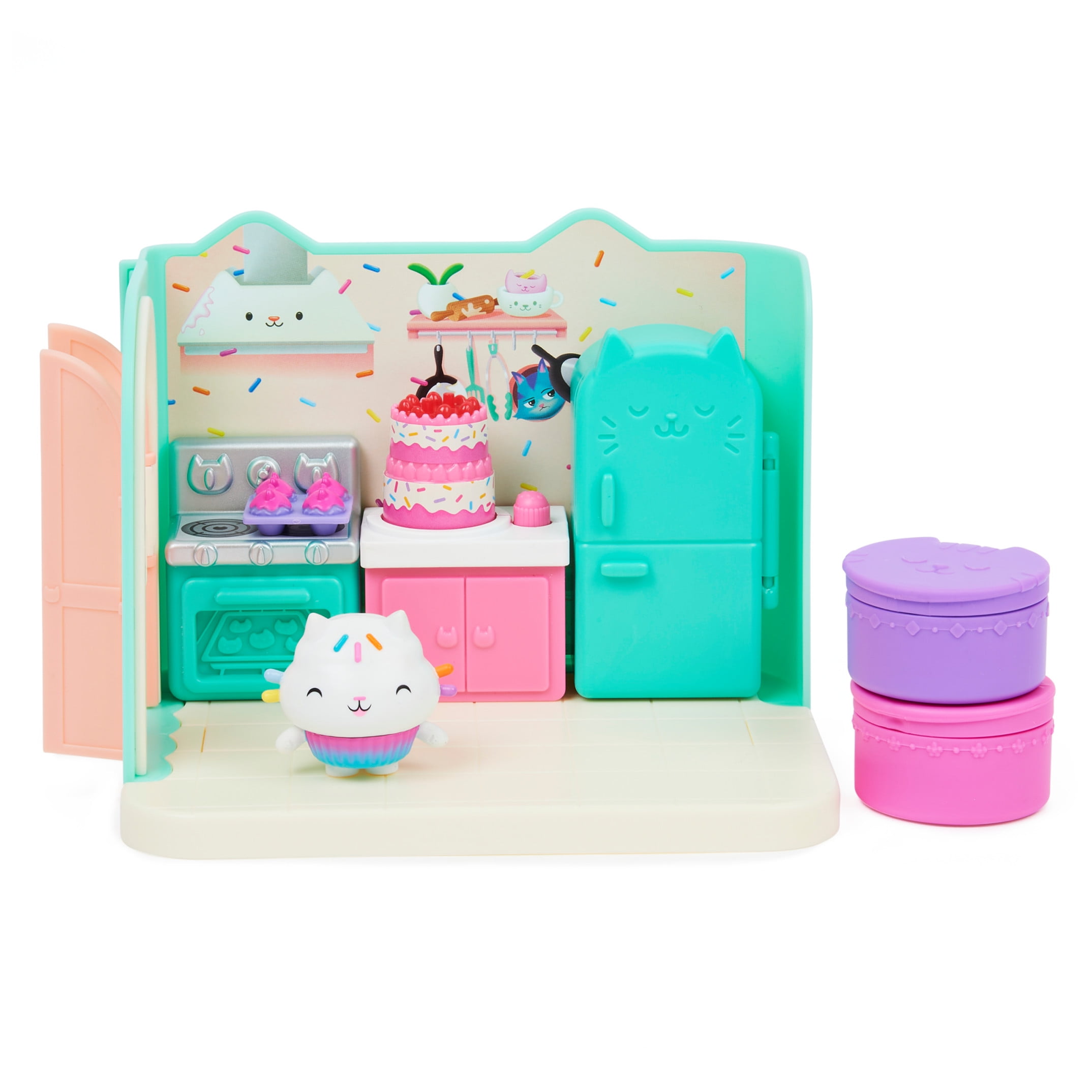 GABBY'S DOLLHOUSE Gabbys Dollhouse, Bakey with Cakey Kitchen Playset with Figure, for Ages 3 and up