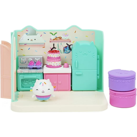 Gabby's Dollhouse Bakey with Cakey Kitchen for 3 Years & Up Dollhouse Accessories