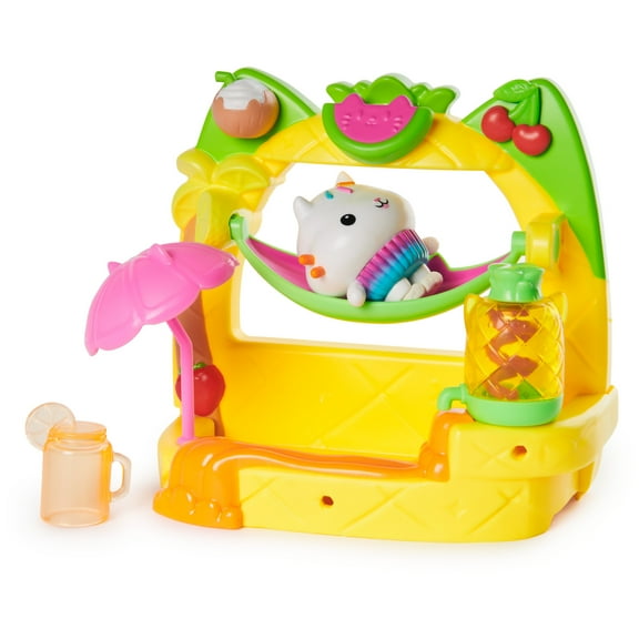Gabbys Dollhouse, Cakeys Fruit Smoothie Balcony Playset with Toy Figure & Accessories