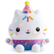 Gabby s Dollhouse Celebrations, Sprinkle Party Cakey Cat 10-Inch Interactive Plush Toy