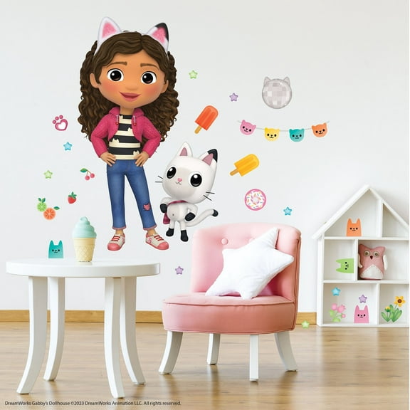 DreamWorks Gabby's Dollhouse Character Giant Peel and Stick Wall Decals