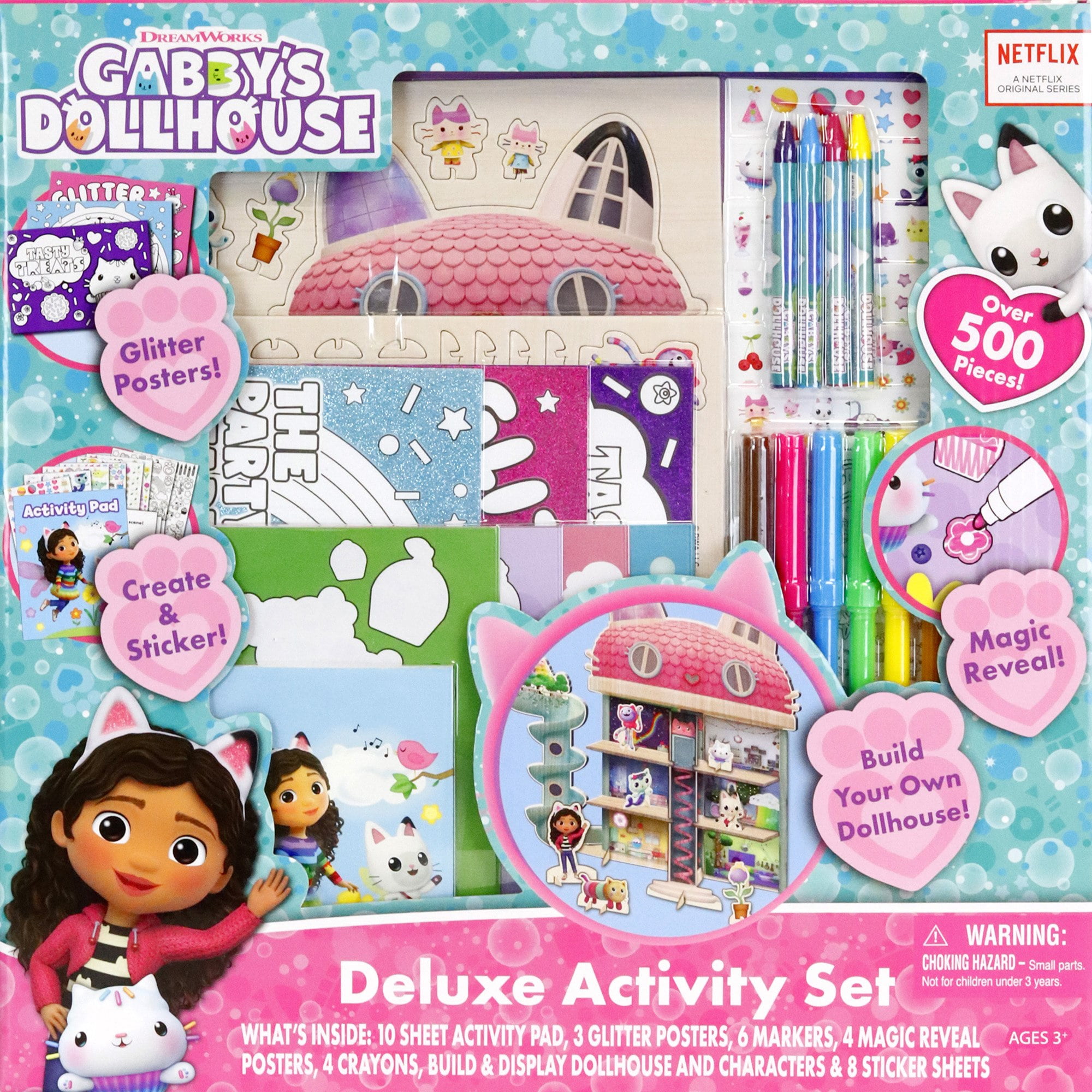 Gabby's Dollhouse Deluxe Creative Activity Set, 500+ Pieces, Kids Ages 3+