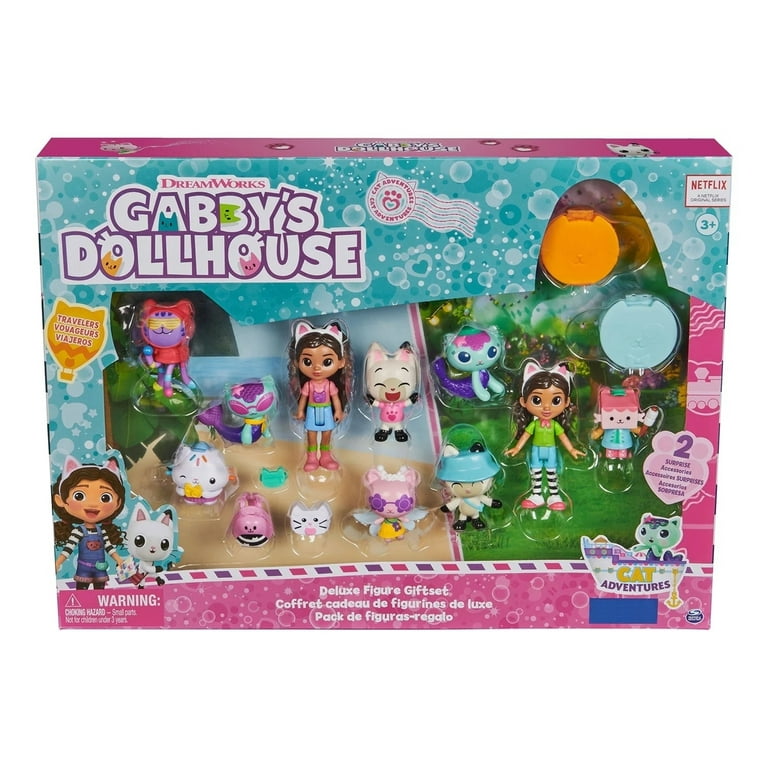 Gabby's Dollhouse Deluxe Figure Set with 7 Characters and Surprise