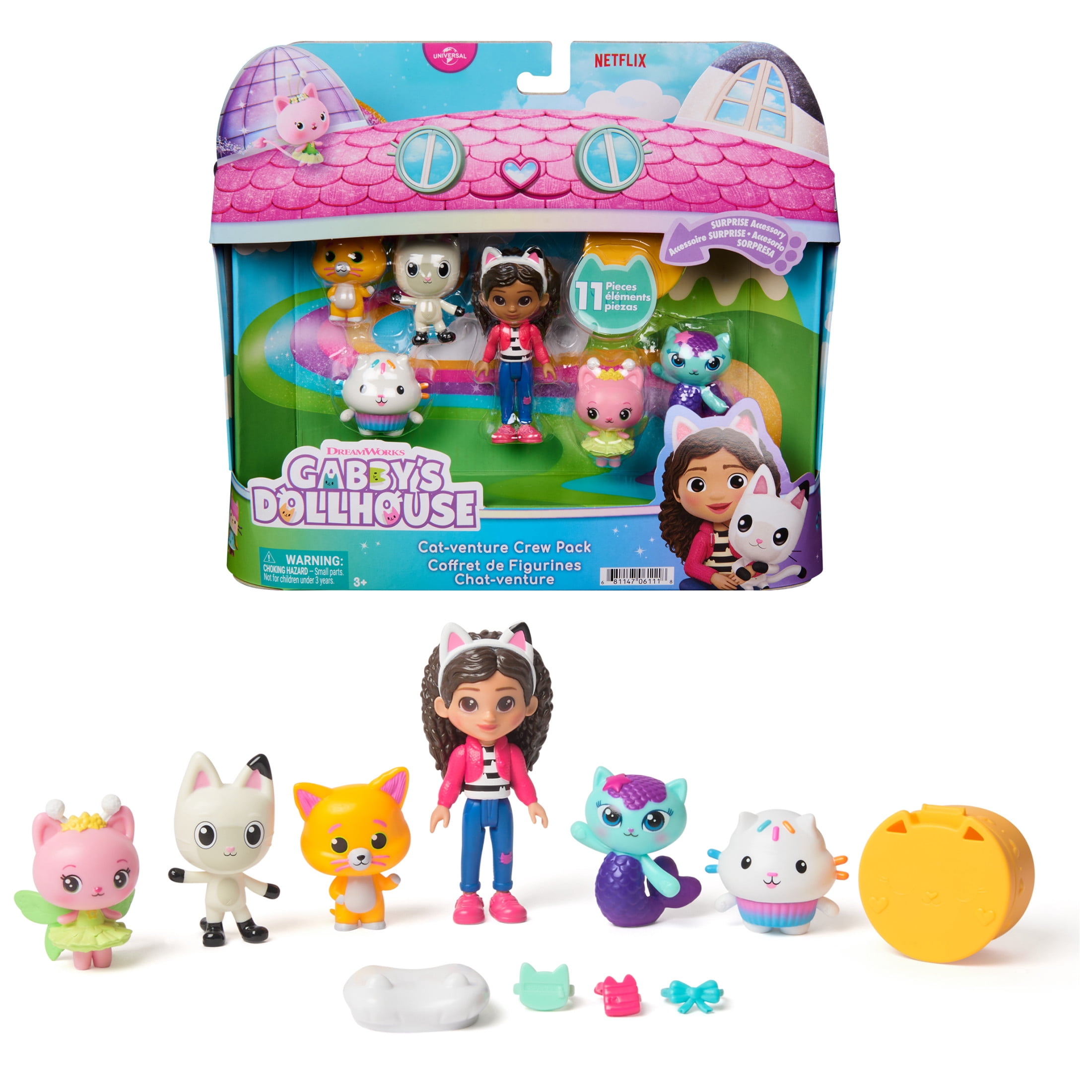 Gabby's Dollhouse: The Movie Cat-venture Crew 11 Piece Set