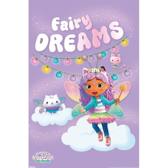 Gabby's Dollhouse: Fairylandia - Fairy Dreams Wall Poster, 22.375" x 34"