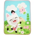 thumbnail image 1 of Gabby's Dollhouse Kids Fleece Throw Blanket, 46 x 60, Blue and Green, Dreamworks, 1 of 6