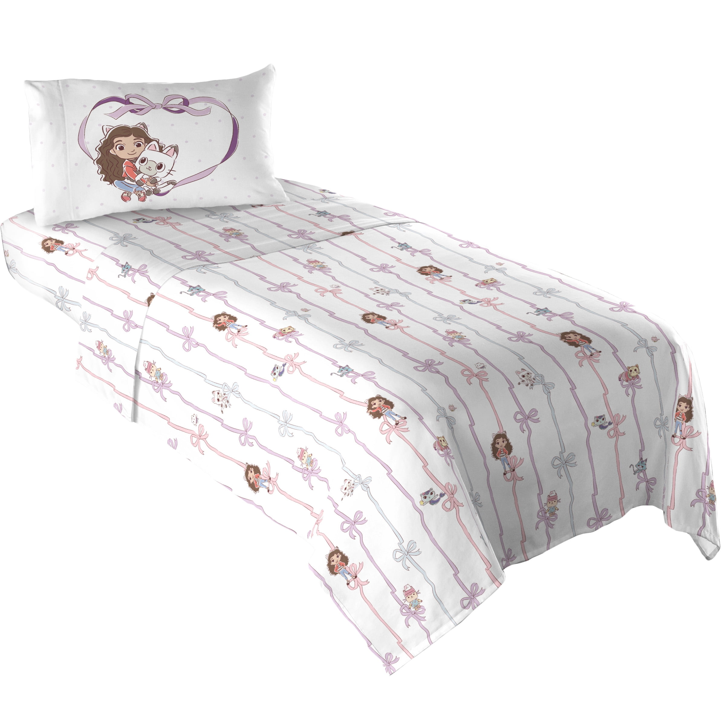 Gabby's Dollhouse Kids 4 Piece Sheet Set, Full