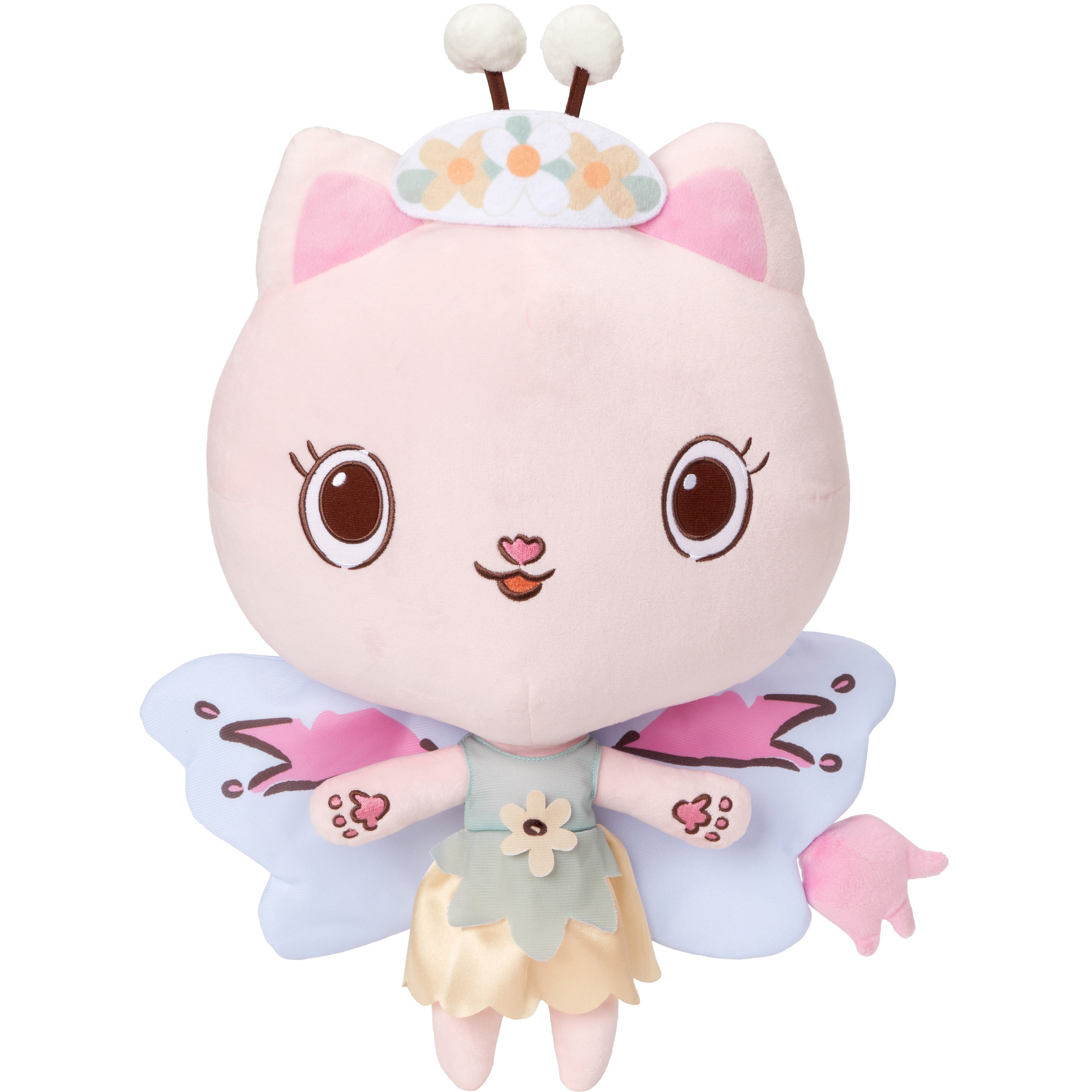 Gabby's Dollhouse Kitty Fairy Kids Plush Bedding Cuddle and Decorative Pillow Buddy