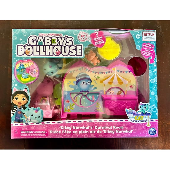 Dreamworks Gabby's Dollhouse Kitty Narwhal's Carnival Room: Netflix