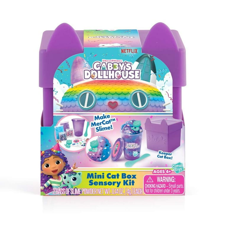 Gabby's Dollhouse Mini Cat Box Sensory Kit Mercat Slime - Walmart.com