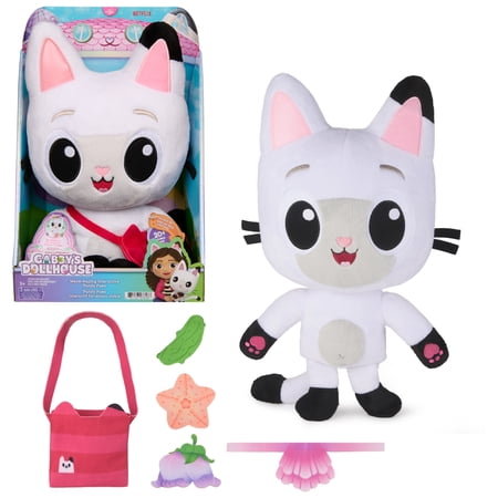 Gabby's Dollhouse Meow-mazing Interactive Pandy Paws Plush with Accessories for Kids 3+