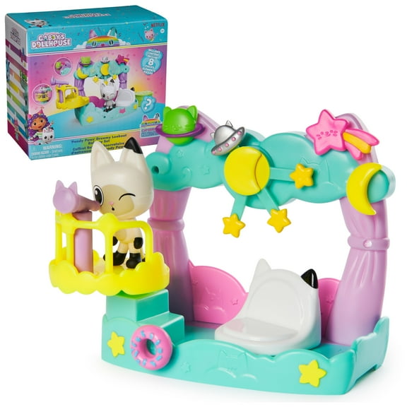 Gabbys Dollhouse, Pandy Paws Dreamy Balcony Playset with Toy Figures & Accessories