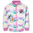 thumbnail image 1 of Gabby's Dollhouse Pandy Paws Gabby Cakey Cat Varsity Zip Up Bomber Jacket Toddler to Big Kid, 1 of 5