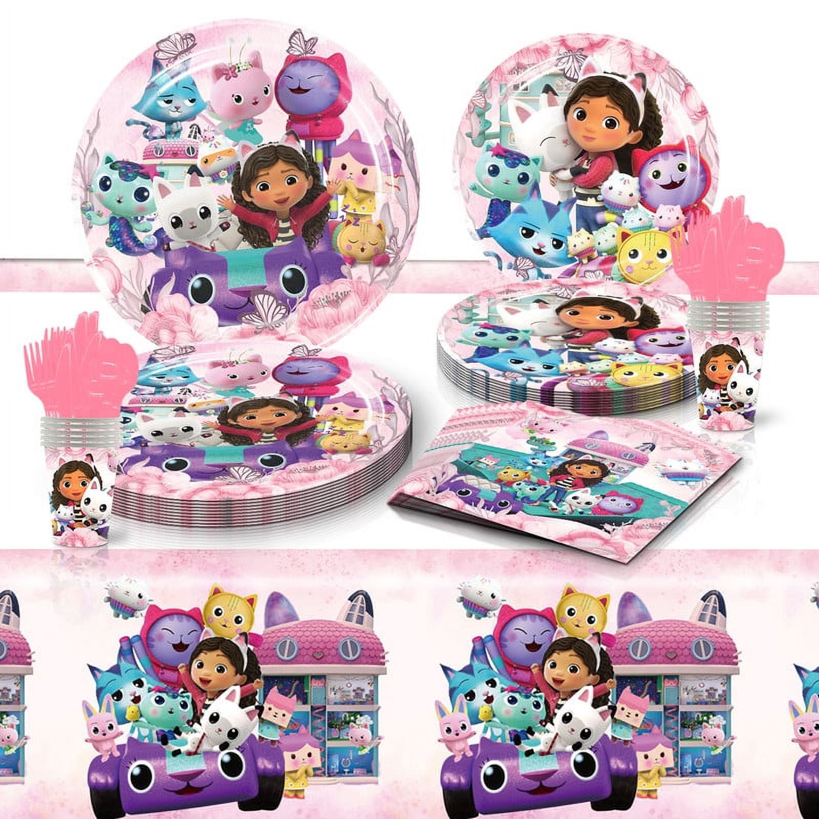 Party Tableware Set Plates Cup Kit Birthday Supplies Decorations Disposable Dinnerware
