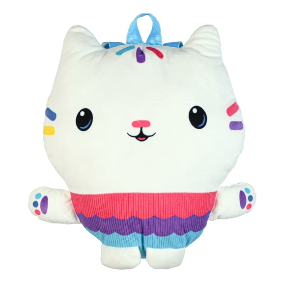 Gabby's Dollhouse Plush Backpack Cakey Cat 12" Bag With Adjustable Straps