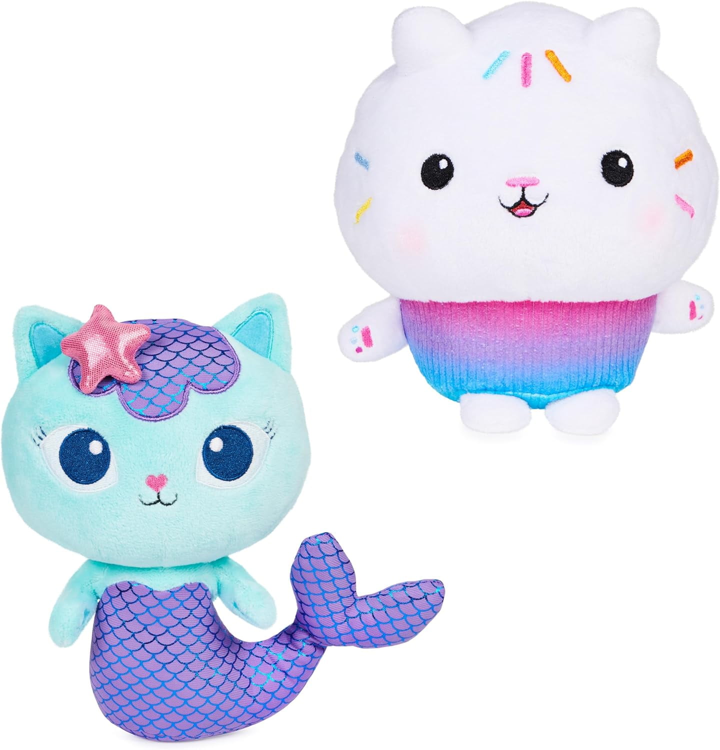 Gabby's Dollhouse, Purr-ific Plush Doll Stuff Toys 2-Pack, Cakey Cat ...