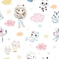 thumbnail image 1 of DreamWorks Gabby's Dollhouse Sketch Characters Peel and Stick Wallpaper by RoomMates, 1 of 6