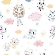 DreamWorks Gabby's Dollhouse Sketch Characters Peel and Stick Wallpaper by RoomMates
