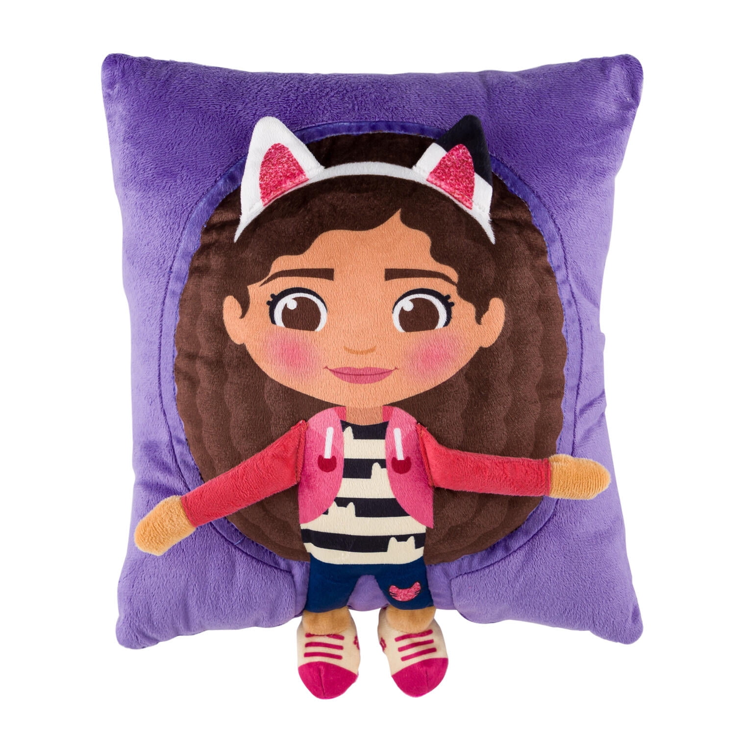 Gabby's Dollhouse Snuggle Pillow - 13" - 100% Polyester Cover - Purple