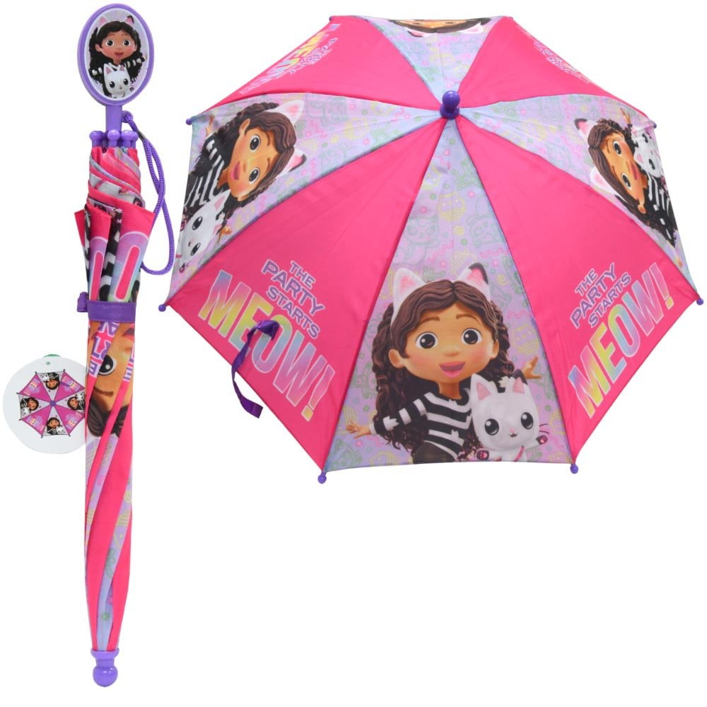 GABBY'S DOLLHOUSE Straight Umbrella, Kid & Girls
