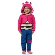PJAMMY Gabby's Dollhouse Toddler Girl's Gabby Character One Piece Hooded Sleep Pajama For Kids
