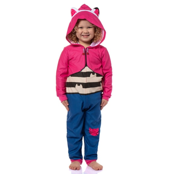 Gabby's Dollhouse Toddler Girl's Gabby Character One Piece Hooded Sleep Pajama For Kids