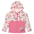 thumbnail image 1 of Gabby's Dollhouse Toddler Girls' Fleece Half Zip Hoodie Pink Allover Print, 1 of 4