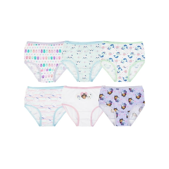 Gabby's Dollhouse Toddler Girl Underwear, 6- Pack, Size 2T-4T