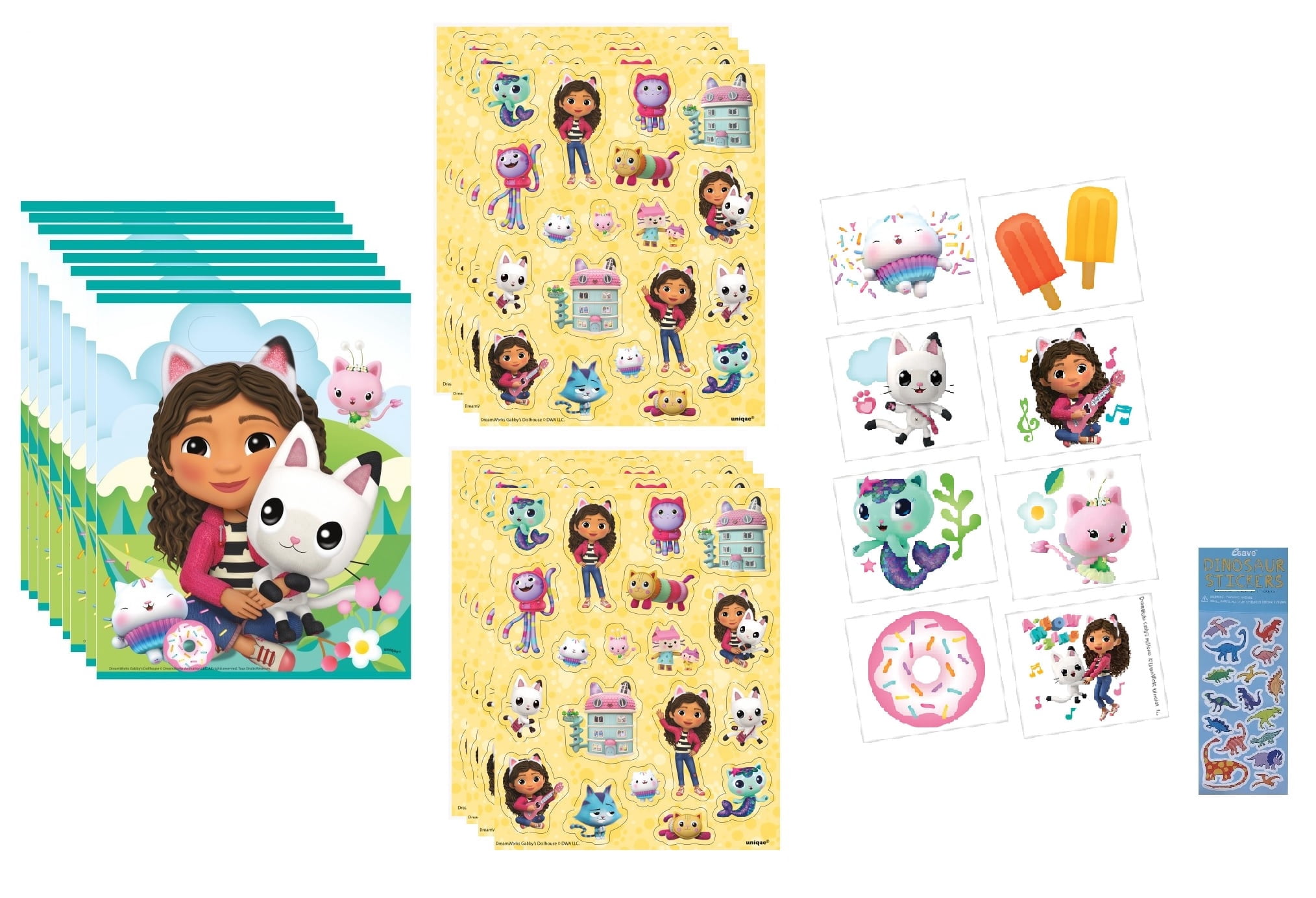 Unique Gabbys Dollhouse Birthday Party Favor Bundle Includes Loot Bags ...