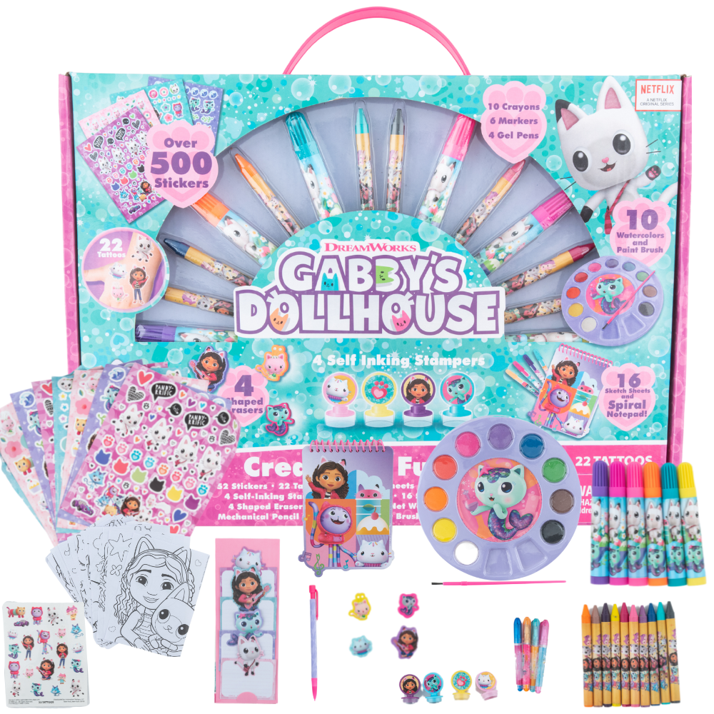 Paper Projects 01.70.12.054 DreamWorks Gabby's Dollhouse Sparkly Reusable  Reward Stickers Official Licensed Product, Multi-Coloured, One Size